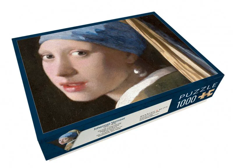 Παζλ Girl with the Pearl Earring, Johannes Vermeer (1000 τμχ - 48,9x67,6 cm.)