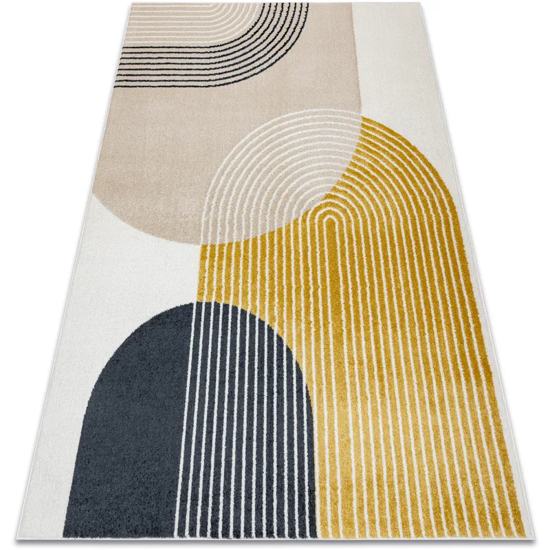 Χαλιά Rugsx Μοκέτα FUSION 0240 κρεμ / κίτρινο 200x290 cm