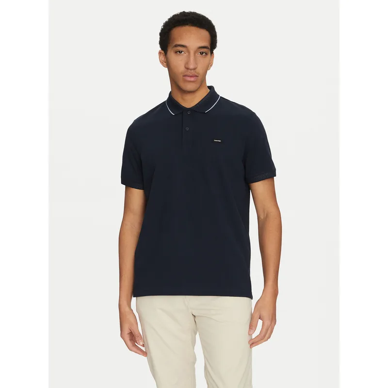 Calvin Klein Polo K10K114141 Σκούρο μπλε Regular Fit