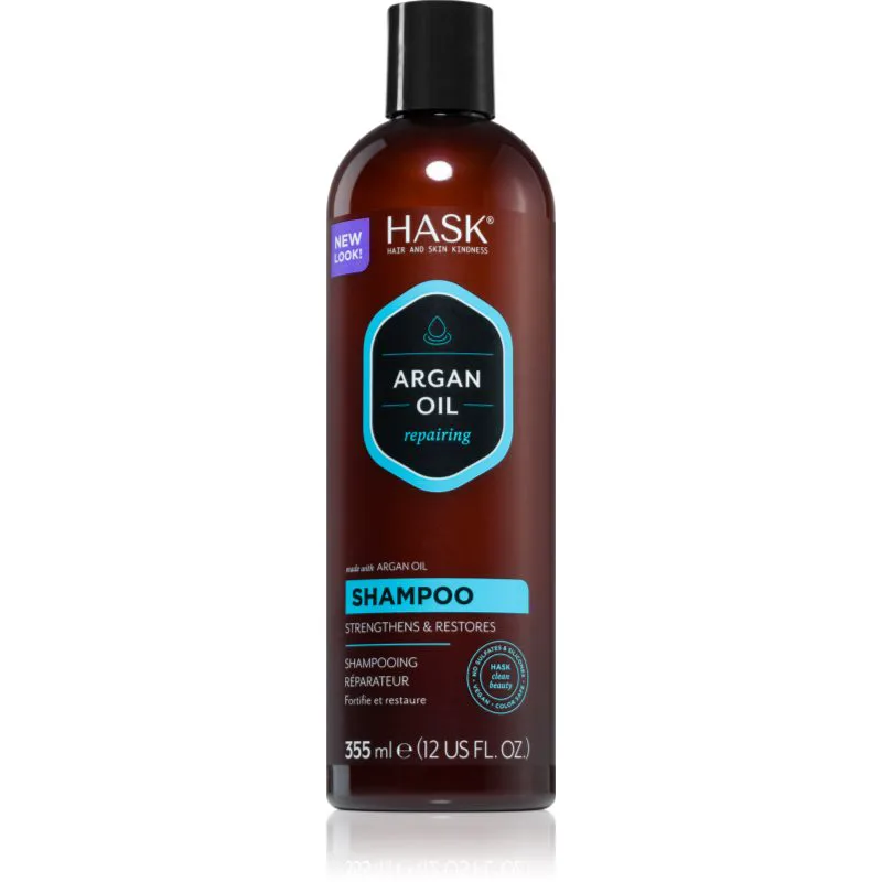 HASK Argan Oil αναζωογονητικό σαμπουάν για κατεστραμμένα μαλλιά 355 ml