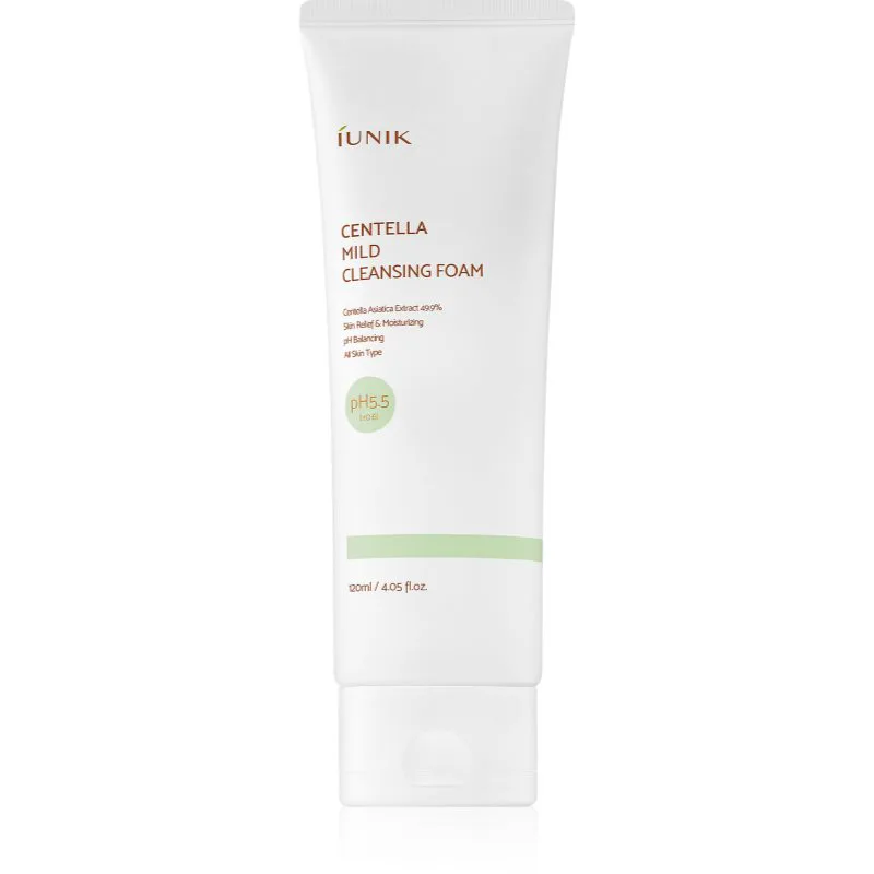 iUnik Centella απαλή καθαριστική αφρώδης κρέμα 120 ml