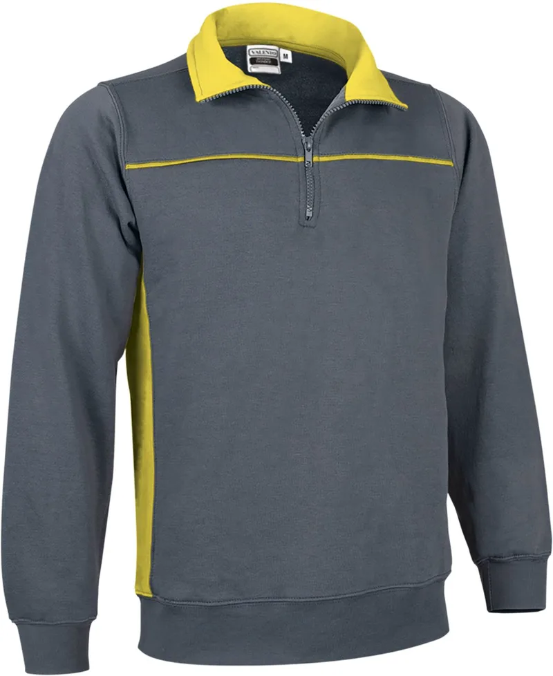 Φούτερ THUNDER Valento SUVATHUGA Cement Grey-Lemon Yellow