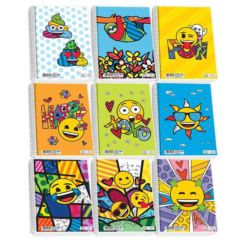 ΤΕΤΡΑΔΙΟ ΣΠΙΡΑΛ EMOJI - BRITTO 17Χ25 cm 3 ΘΕΜΑΤΑ (Διάφορα Σχέδια/Χρώματα)