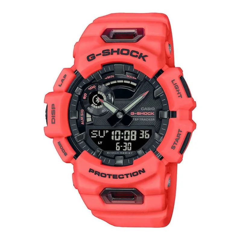 CASIO G-Shock Bluetooth Red Rubber Strap GBA-900-4AER