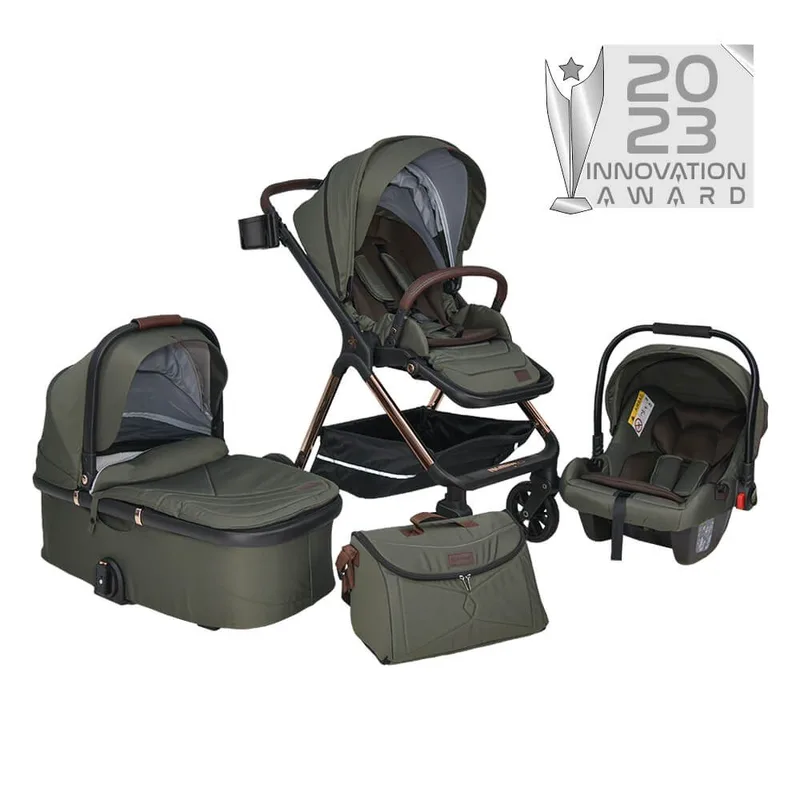 Πολυκαρότσι Bebe Stars Nammos 3 In 1 Olive