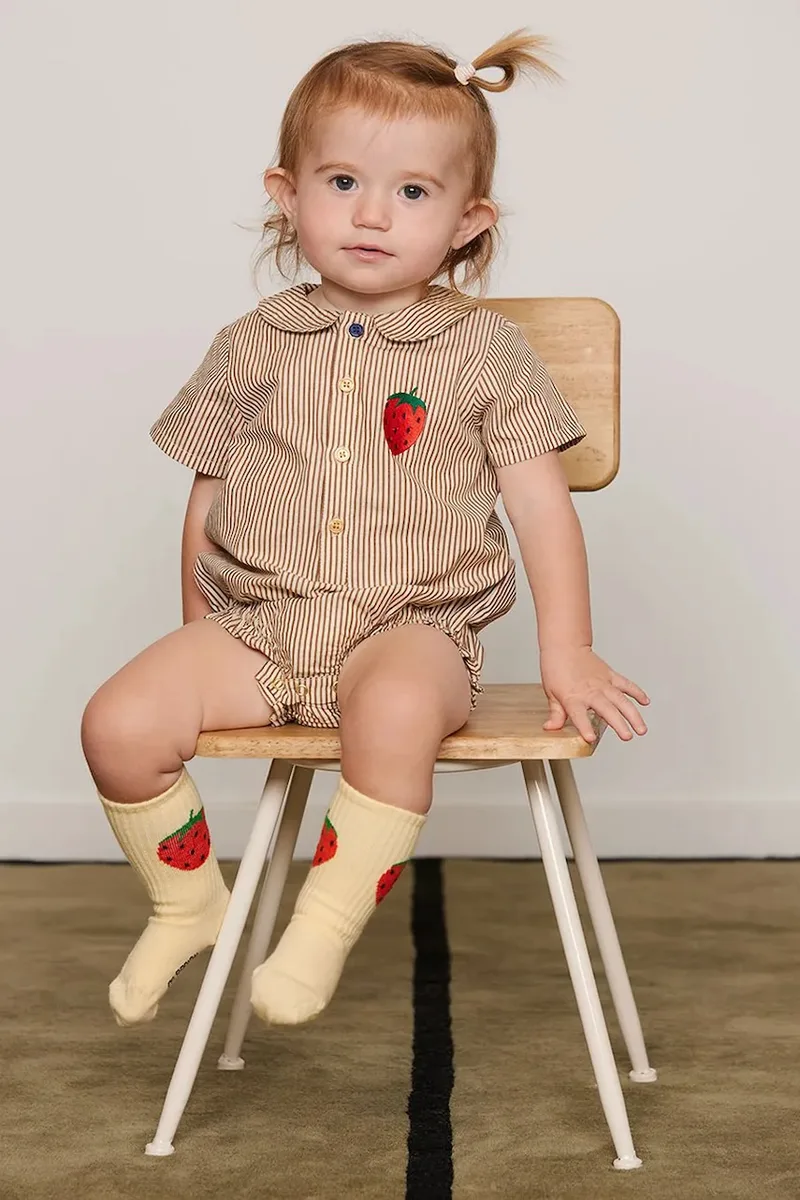 Mini Rodini κορμάκι βρεφικό βαμβακερό Poplin