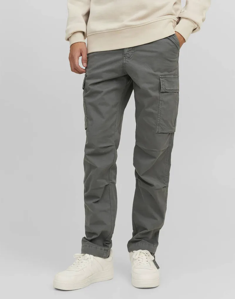 JACK&JONES JPSTACE JJTUCKER CARGO AMA NOOS 12216664-Sedona Sage Gray