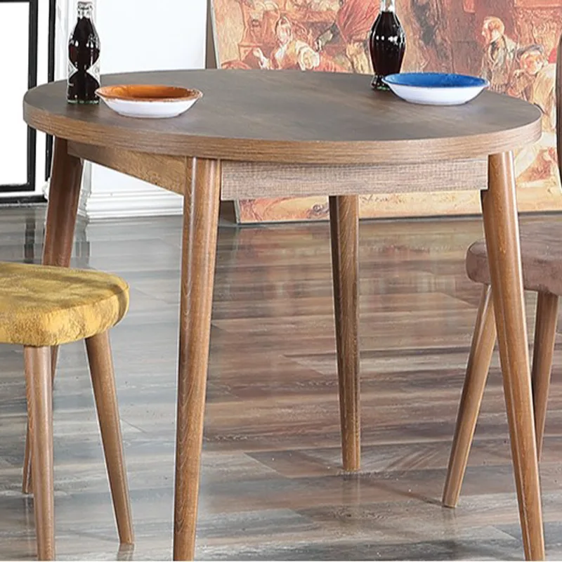 Τραπέζι Τραπεζαρίας Stil Barok - Walnut 107Bck1505 (90x90x77,5 cm)
