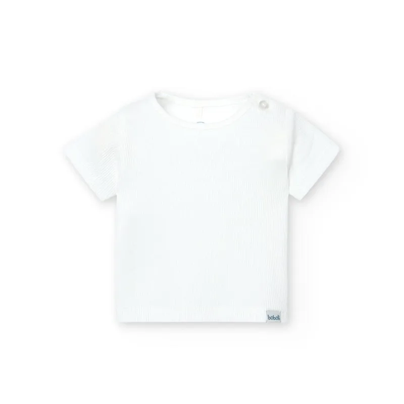 Μπλούζα μπεμπέ μακό ριπ κορίτσι Boboli-138057-1111-White