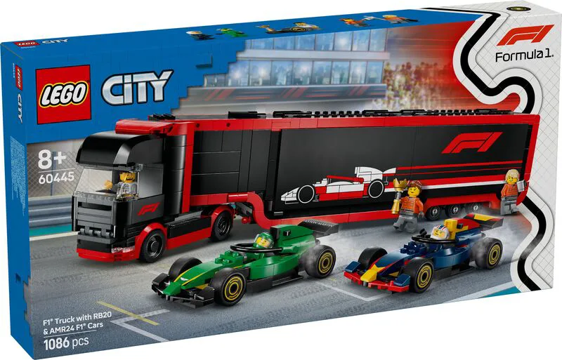 LEGO® City F1 Truck With RB20 & AMR24 F1 Cars (60445)