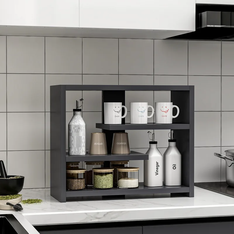 Ράφι Τοίχου Gupse - Anthracite 382Nrc1523 (48,6x40x21,4)