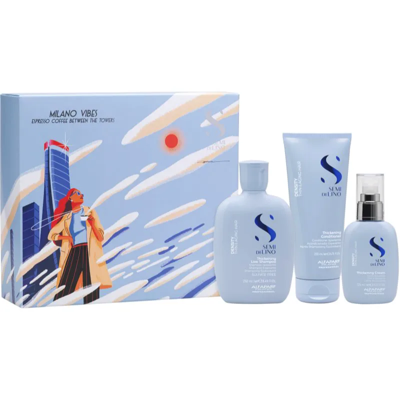 Alfaparf Milano Semi di Lino Density Holiday Kit σετ δώρου για λεπτά και άτονα μαλλιά