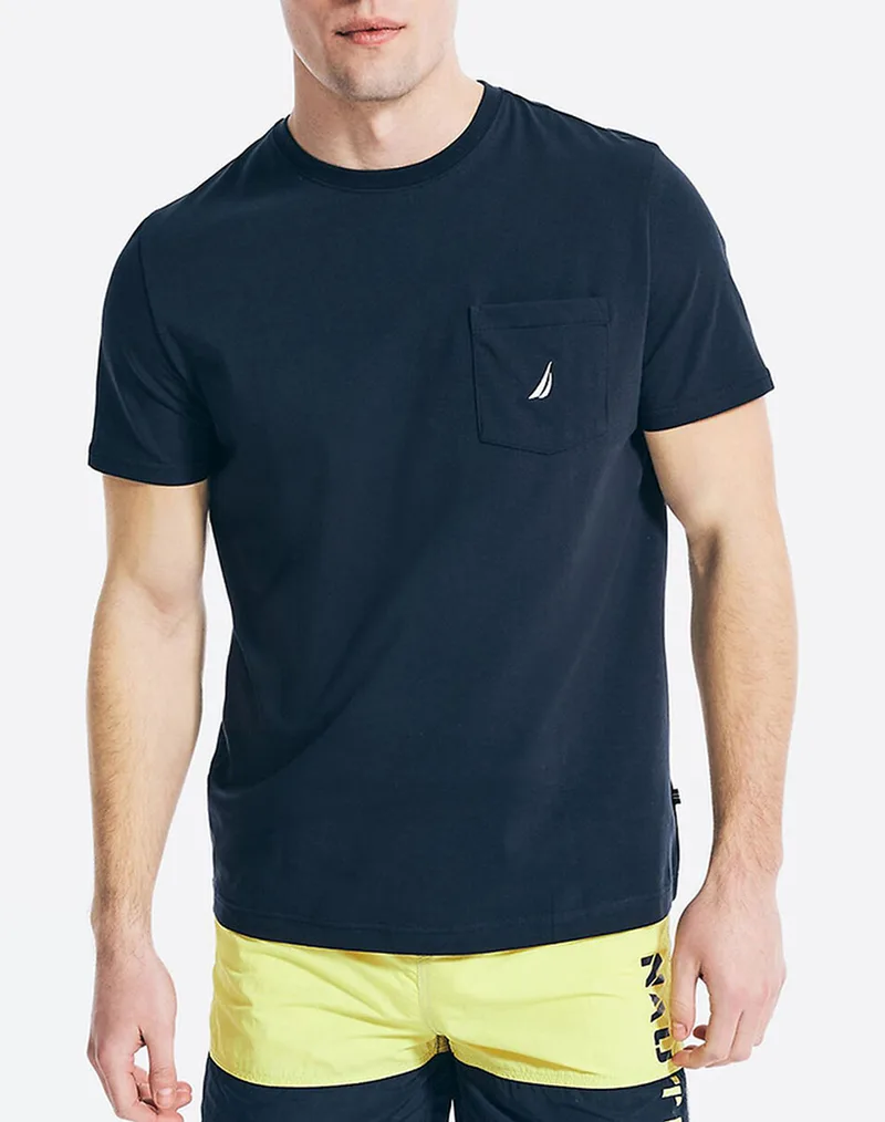 NAUTICA ΜΠΛΟΥΖΑ T-SHIRT ΚΜ SS ANCHOR POCKET TEE 3NCV41050-4NV/444 NavyBlue