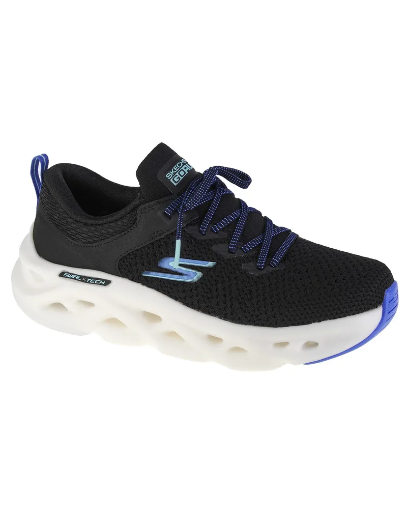 Skechers Αθλητικά Παιδικά Παπούτσια Running Go Run Swirl Μαύρα 128793-BLK