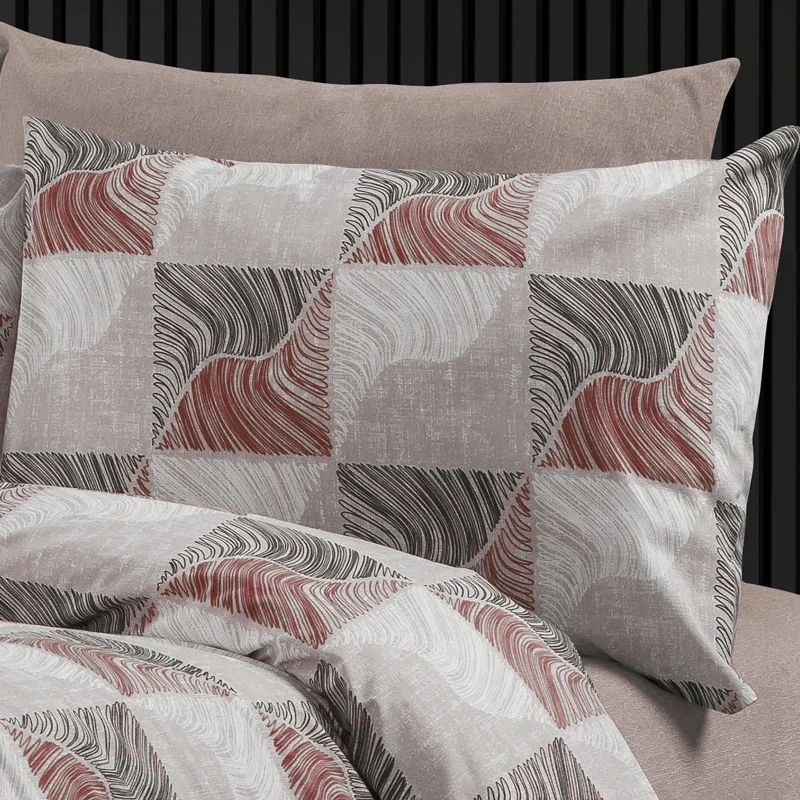 Μαξιλαροθήκη 50x70 Dimcol Cleopatra 611 Red