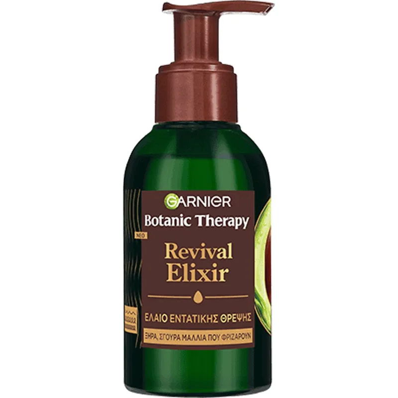 Garnier Botanic Therapy Revival Elixir Έλαιο Μαλλιών για Εντατική Θρέψη με Έλαιο Αβοκάντο Κατάλληλο για Μαλλιά με Μπούκλες 120ml
