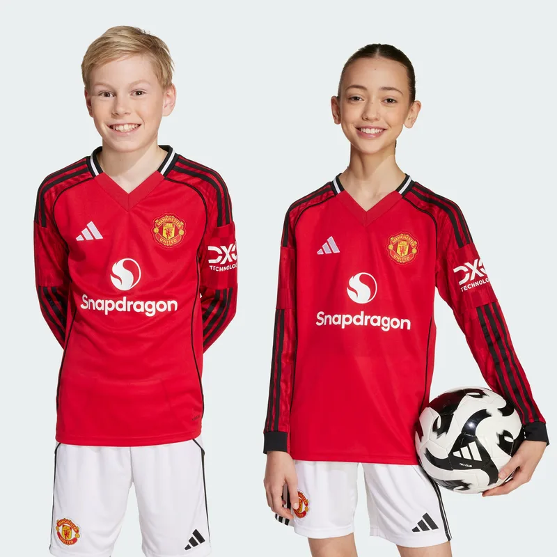 adidas Manchester United FC 2025/2026 Home Παιδική Μπλούζα με Μακρύ Μανίκι (9000249532_77034)