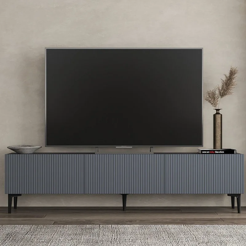 Έπιπλο Τηλεόρασης Oscar - Anthracite 327Ods1307 (180x45x31,4 cm)