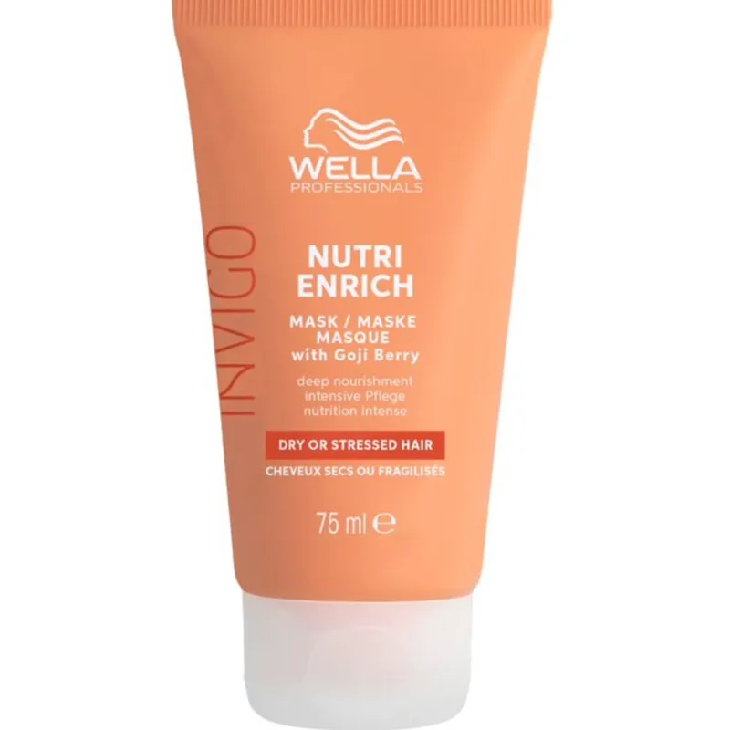 Wella Professionals Invigo Nutri Enrich Deep Nourishment Mask with Goji Berry for Dry or Stressed Hair Μάσκα Βαθιάς Θρέψης για Ξηρά & Ταλαιπωρημένα Μαλλιά Travel Size 75ml
