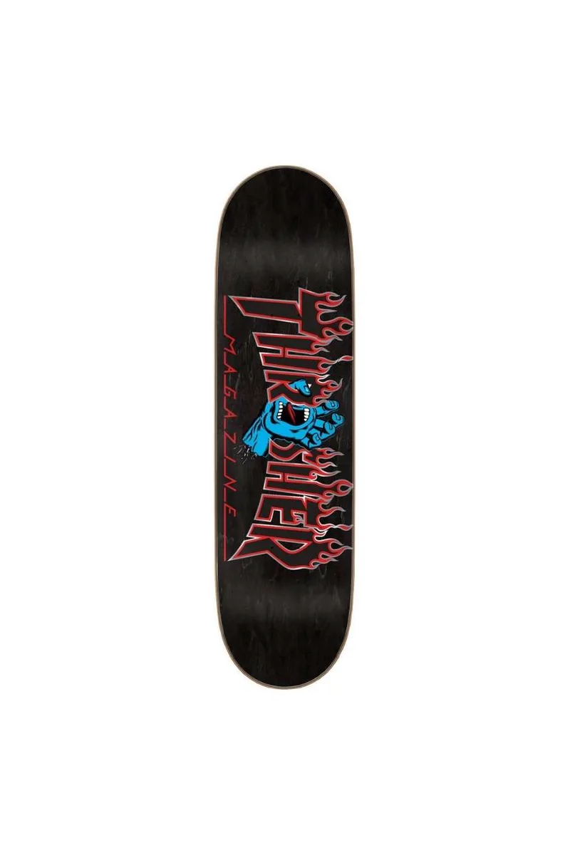 SANTA CRUZ Skate Deck Santa Cruz x Thrasher Deck Thrasher Screaming Flame Logo Black 8.5 x 32.2 IN - ΜΑΥΡΟ-SCR-SKD-5065-BLACK