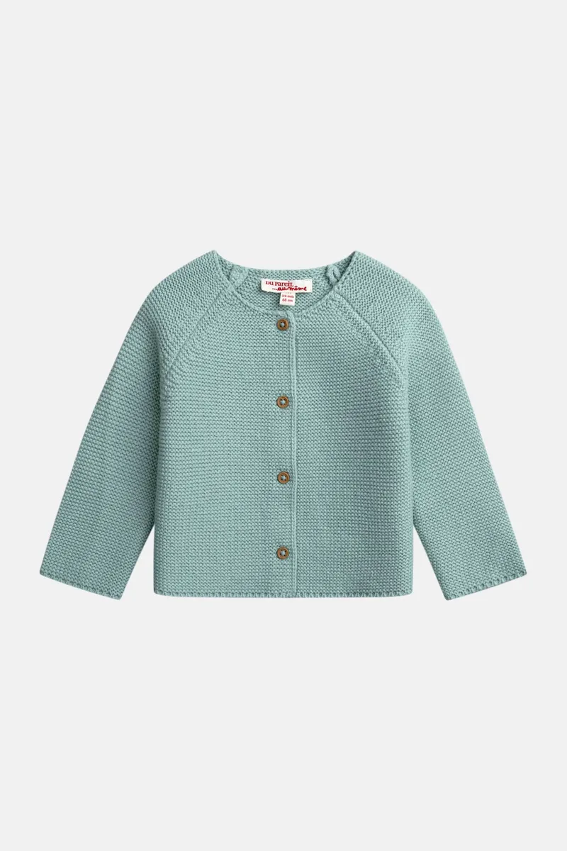 DPAM βρεφική πλεκτή ζακέτα για κορίτσια "Knit Mint" - 370370 Βεραμάν Ανοιχτό
