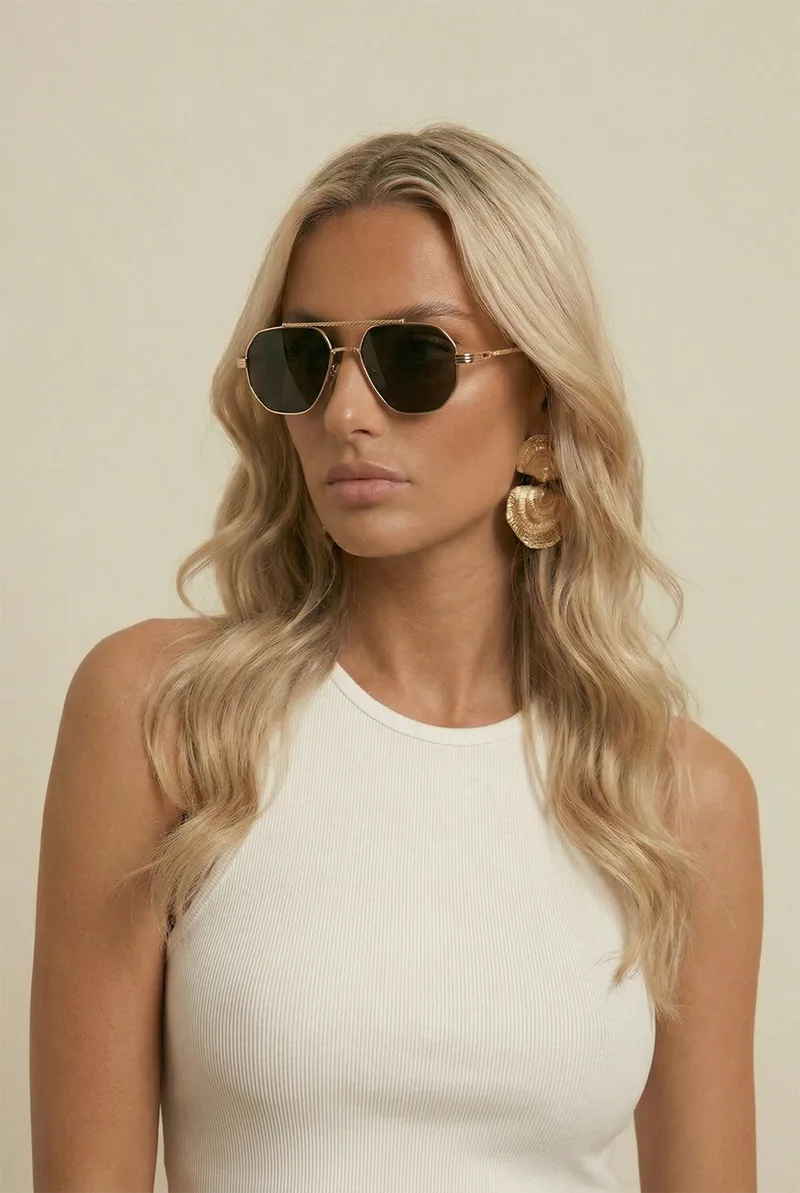 Γυαλιά Ηλίου Luxury Aviator - Μαύρο