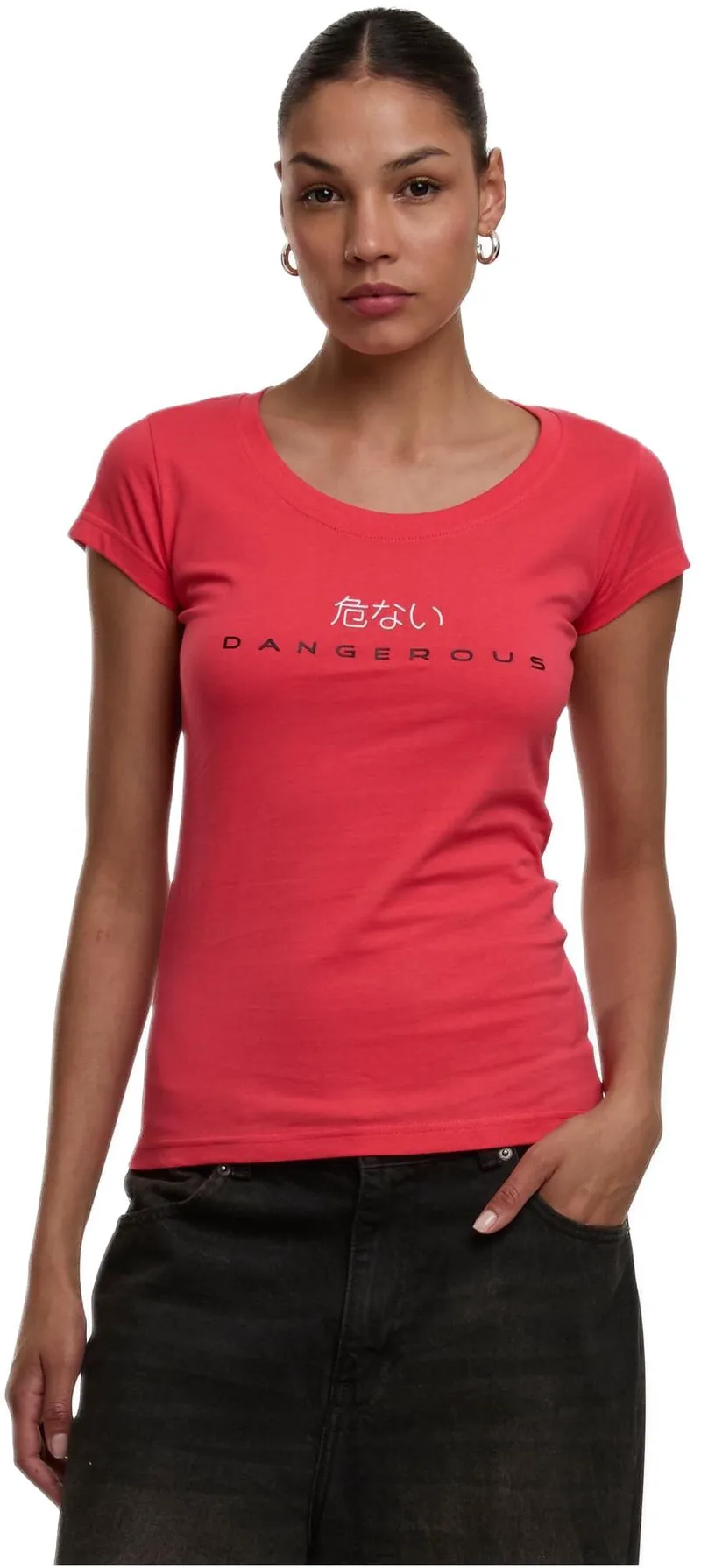 Dangerous DNGRS Loud T-Shirt Dangerous DNGRS DLTS135-04041 pink/white