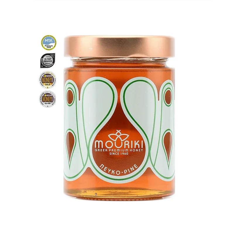 Μέλι Πεύκο Θάσου - Mouriki Honey - 450gr Ελλάδα No Sugar Added Lactose Free Palm Oil Free
