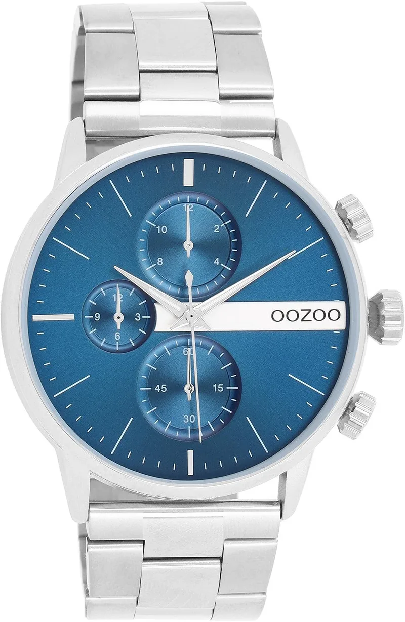 OOZOO Timepieces - C11410, Silver case with Stainless Steel Bracelet