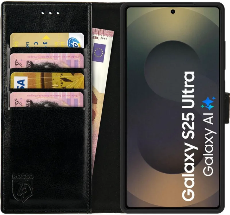 Θήκη Samsung Galaxy S25 Ultra Κόκκινο Element PU Πορτοφόλι - Black (8719246463167)