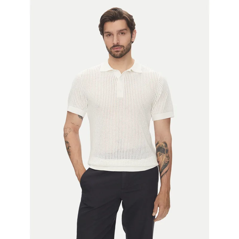 Lindbergh Polo 30-804126 Εκρού Relaxed Fit
