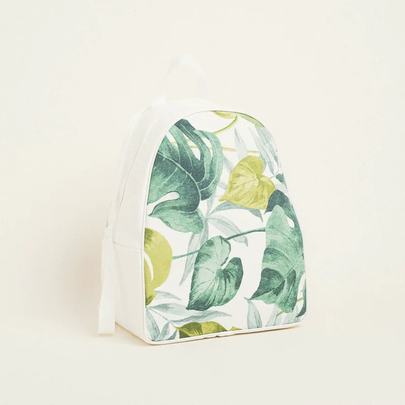 Beauty Home BACKPACK 43x35x23cm ΤΡΟΠΙΚΑ ΦΥΛΛΑ