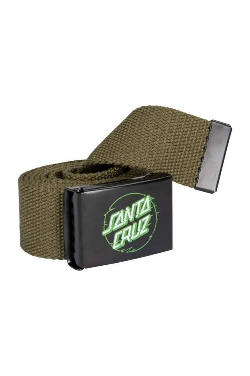 SANTA CRUZ Ζώνες Vivid Other Dot Belt - Χακί-SCA-BEL-0161-GREEN
