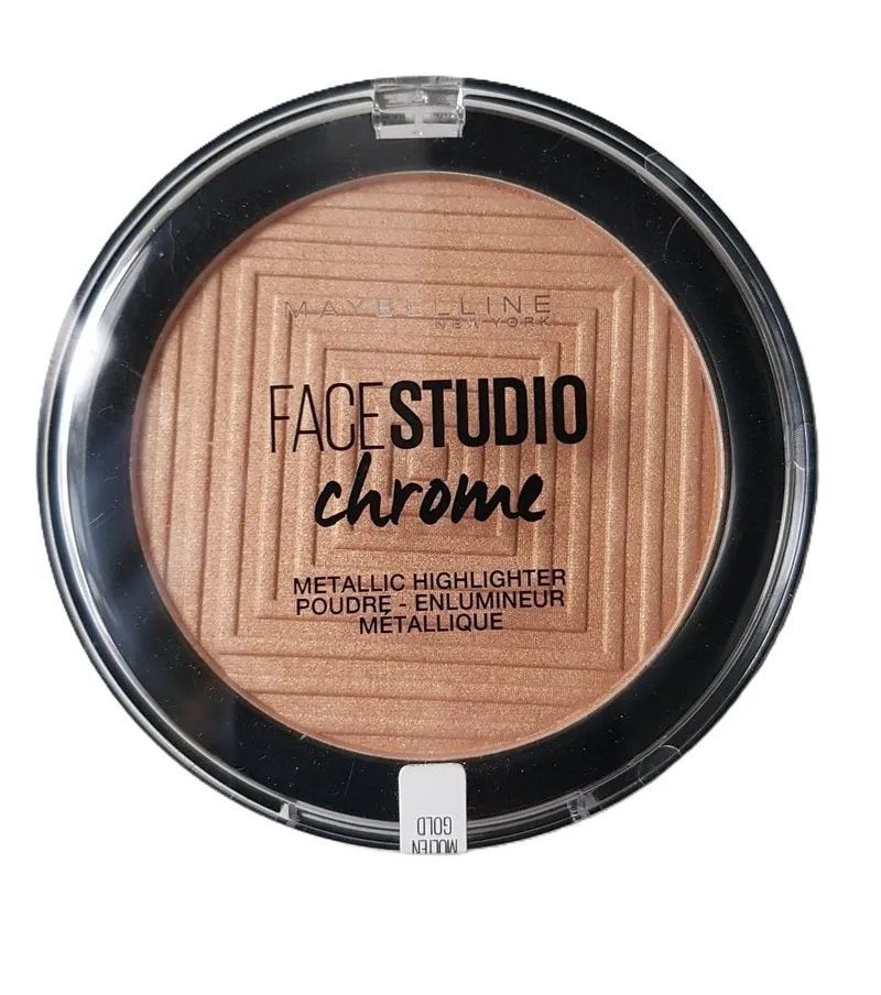 Maybelline New York Face Studio Chrome Metallic Highlighter - Molten Χρυσό (9gr)