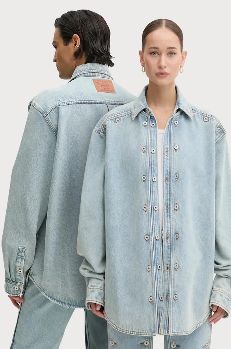 Τζιν μπουφάν Y/Project EVERGREEN SNAP OFF DENIM SHIRT