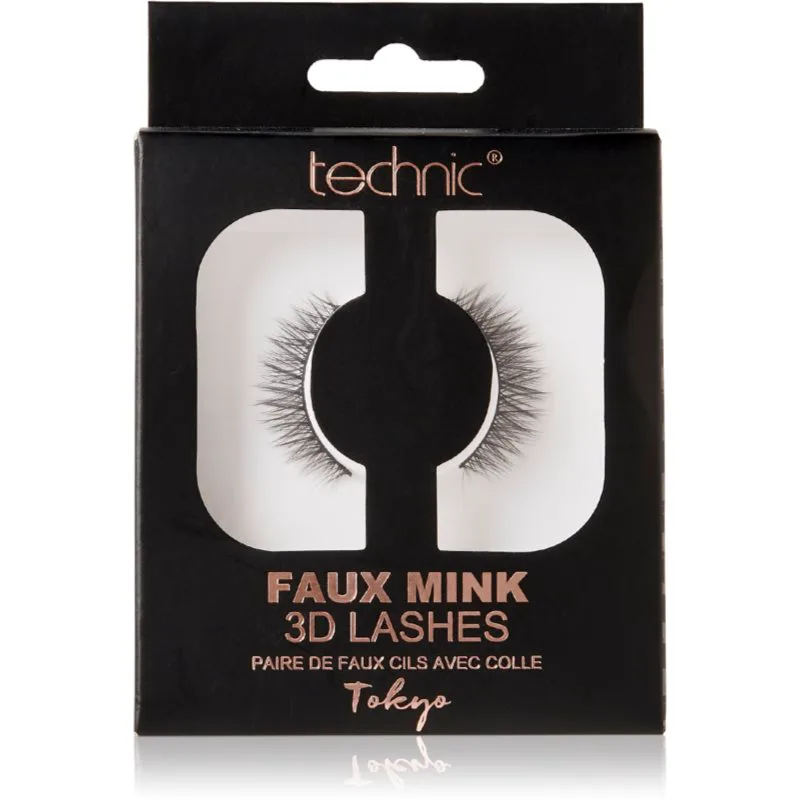 Technic Cosmetics Faux Mink τεχνητές βλεφαρίδες Tokyo 1 ζευγάρι