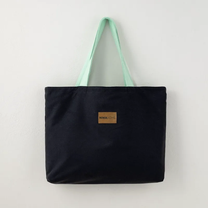 Τσάντα Θαλάσσης (37x54) 2 Όψεων Nima Riva Black/Emerald