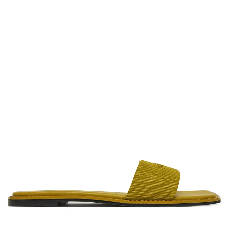 Παντόφλες Calvin Klein Flat Slide - He HW0HW02378 Πράσινο