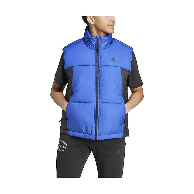 Μπουφάν / Ζακέτες adidas Gilet 3 Stripes Puffy Vest bleu