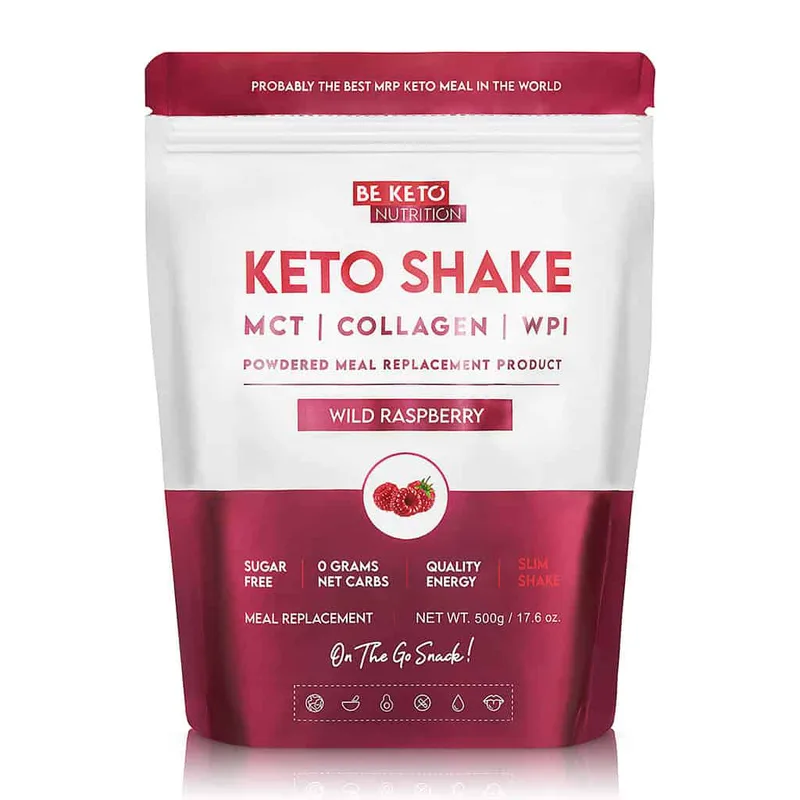 Beketo Κέτο Ρόφημα Shake Άγριο Σμέουρο Χωρίς Ζάχαρη (500g)