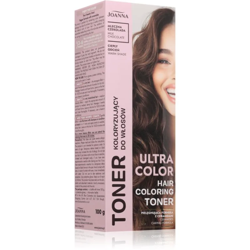 Joanna Ultra Color τονωτικό χρώματος μαλλιών απόχρωση Milk Chocolate 100 γρ