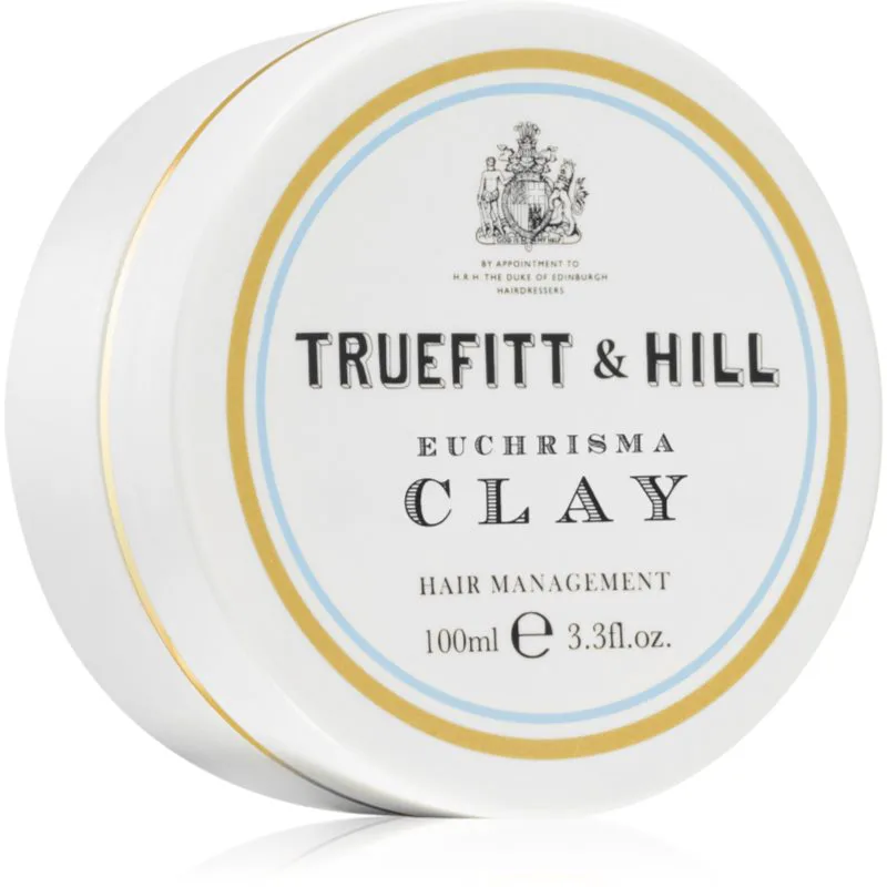 Truefitt & Hill Hair Management Euchrisma Clay στάιλινγκ πηλός με εξαιρετικά δυνατό φιξάρισμα για τα μαλλιά για άντρες 100 μλ
