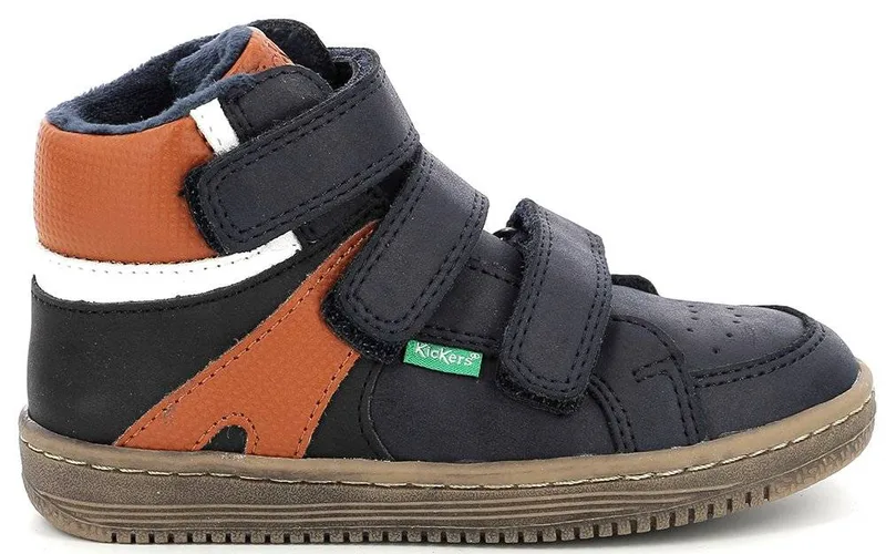 ΜΠΟΤΑΚΙ KICKERS LOHAN 739367 ΜΑΥΡΟ/ΚΑΦΕ/ΣΚΟΥΡΟ ΜΠΛΕ (EU:34)