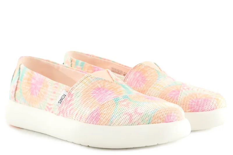 Slip On TOMS Alpargata Mallow 10017828-CANDY PINK TIE Γυναικείο