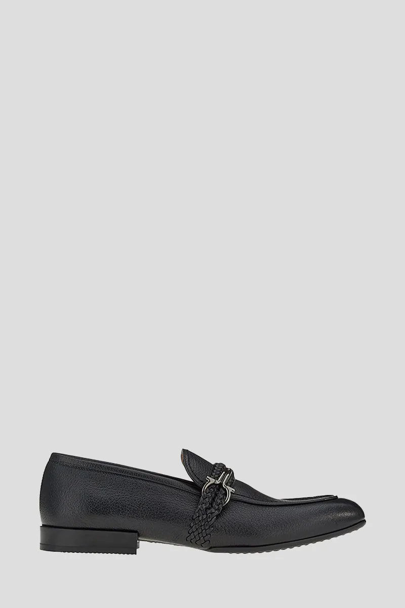 SALVATORE FERRAGAMO Ανδρικό Μαύρο Missouri Moccasins