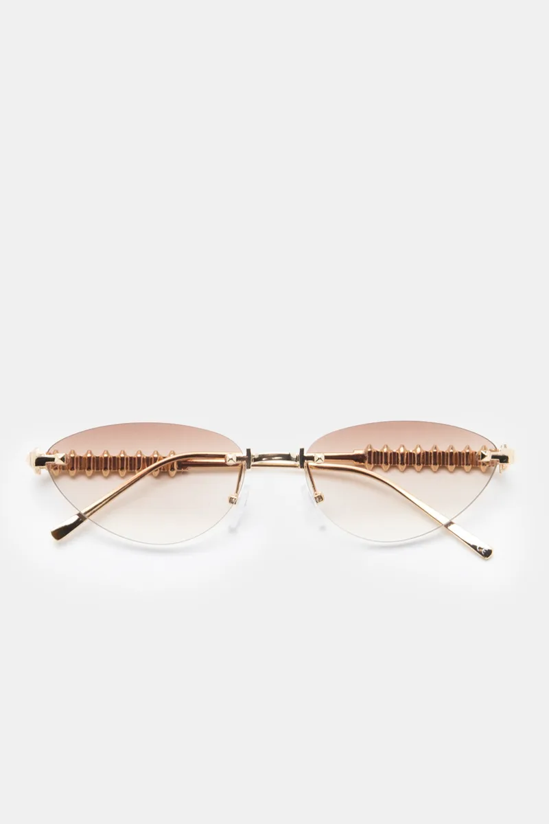 Γυαλιά Ηλιού Cat-Eye Fashion - Καφέ