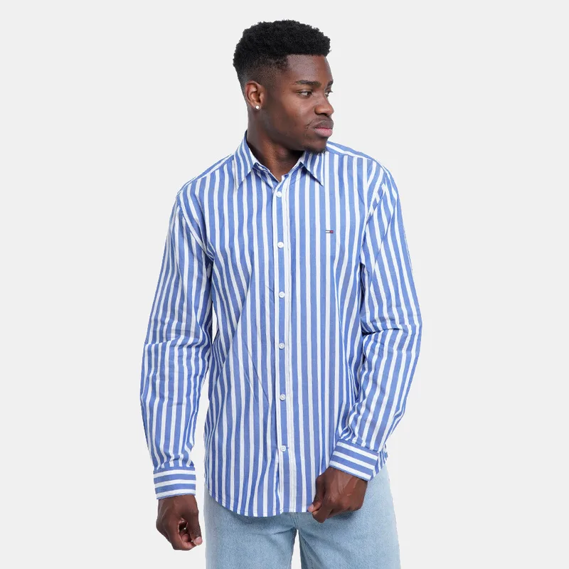 Tommy Jeans Reg Poplin Pattern Shirt (9000285438_96044)