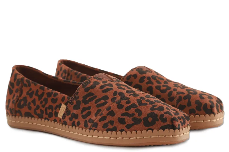 Εσπαντρίγες TOMS Alpargata Leather Wrap 10016744-Dark Ember Leopard Γυναικείο