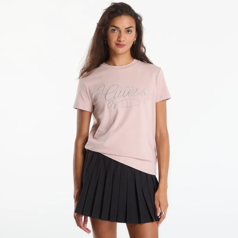 T-shirt GUESS Syrma Cn Ss T-Shirt Soft Mauve XS
