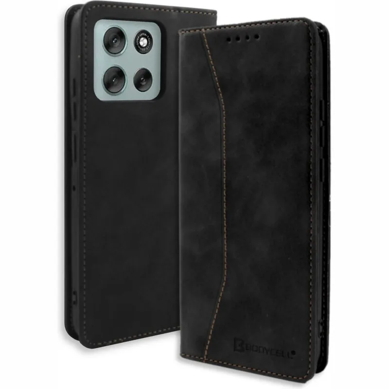 Θήκη Motorola Moto G86 / G86 Power Bodycell Book Case Πορτοφόλι - Black (5206015085048)
